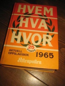 1965, HVEM HVA HVOR