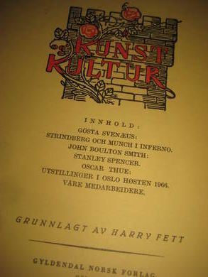 KUNST KULTUR 1967 1 hefte