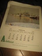 Kallenderblad fra FEBRUAR 1958 Pent i glass og ramme til noen som har f&oslash;dselsdag denne m&aring;made Set en ring rundt dato og gi det som et minne Fra A lotteriet 1953