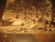 Eldre nostalgisk bilde klart for innramming ca 21*17 cm stort