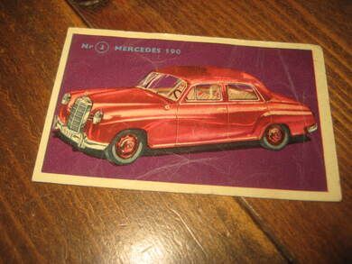 Mercedes 190 samlerkort nr 3 billag til Hjemmet