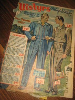 Utstyrs magasinet VÅR OG SOMMER 1957