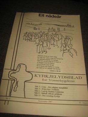 KYRKJEBLAD for Vossebygdene 1987 nr 008