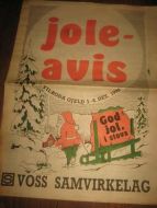 JOLE AVIS fra Voss  Sanvirkelag, 1990