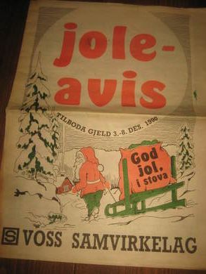 JOLE AVIS fra Voss  Sanvirkelag, 1990