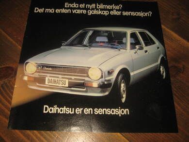 Brosjyre av DAIHATSU 1980