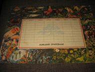 Ubrukt timeplan fra AURLAND SPAREBANK 60 tallet