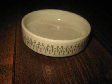 Hotell porselen fra Figgjo ca 8 cm i diameter 60 tallet