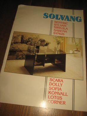 Møbelbrosjyre fra SOLVANG Sykkylven 80 tallet