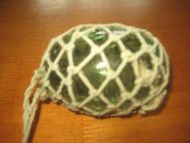 Gammel kavlkule brukt ved garnfiske i eldre tider Dette er den tykke kula som er sjelden Lys grønn meget pen seis Dette er kule nr 14