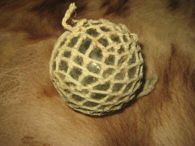 Eldre kavlkule brukt ved garnfiske i gamle dager Pen seis lys grøn en godbit for den rette samler Dette er kule nr 22