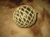 Eldre kavlkule brukt ved garnfiske i gamle dager Pen seis lys grøn en godbit for den rette samler Dette er kule nr 21