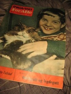 1957,nr 045, MAGASINET FOR ALLE. Pen Aukrust tegning i bladet. .