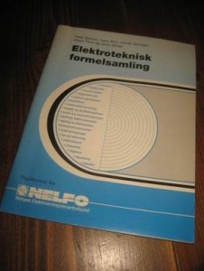 Elektro tekninsk foermelsamling. 1993