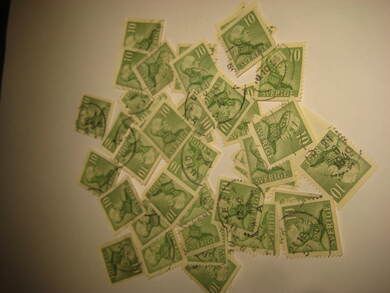 Lot med gamle svenske stempla frimerker Du får det som er avbilda Dette er pakke nr 1