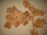 Lot med gamle svenske stempla frimerker Du får det som er avbilda Dette er pakke nr 4