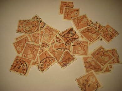 Lot med gamle svenske stempla frimerker Du får det som er avbilda Dette er pakke nr 4