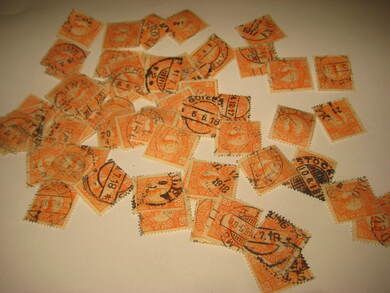 Lot med masse gamle svenske stempla frimerker 1917 Du får det som er avbilda Dette er pakke nr 5