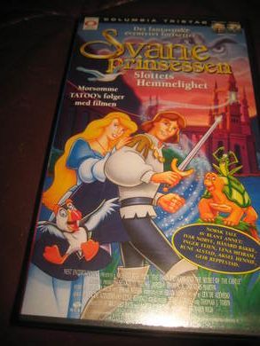 SVANE PRINSESSEN SLOTTETS HEMMELIGHET VHS 1997