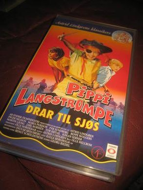 PIPPI LANGSTRØMPE DRAR TIL SJØS 1970 VHS