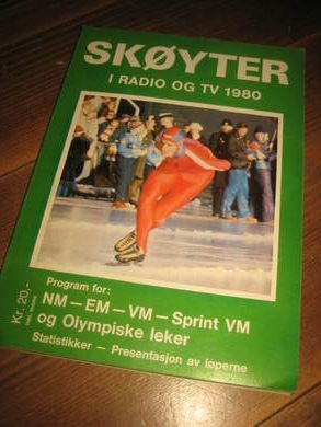 SKØYTER I RADIO OG TV 1980 Program