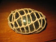 Gammel kavlkule brukt ved garnfiske i gamle dager Ble brukt til å halde garnet oppe i sjøen tidleg 1900 Dette er kule nr 20