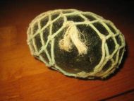 Gammel kavlkule brukt ved garnfiske i gamle dager Ble brukt til å halde garnet oppe i sjøen tidleg 1900 Dette er kule nr 23