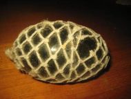 Gammel kavlkule brukt ved garnfiske i gamle dager Ble brukt til å halde garnet oppe i sjøen tidleg 1900 Dette er kule nr 28