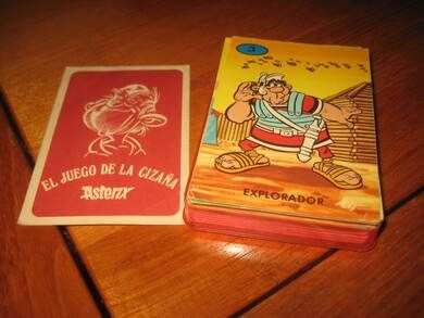 ASTERIX spillkort fra 80 tallet EL JUEGO DE LA CIZANA