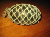 Gammel kavlkule brukt ved garnfiske i gamle dager Ble brukt til å halde garnet oppe i sjøen tidleg 1900 Dette er kule nr 9