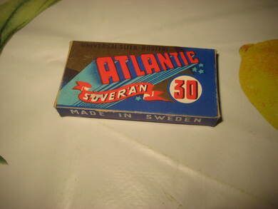 ATLANTIC pakke barberblad uåpna 50 tallet