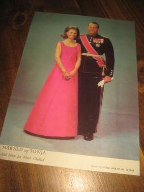 Bilde HARALD OG SONJA 1986 Ca 18*25 cm stort