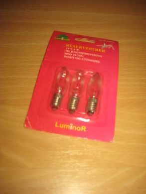 Reservepærer til juletrebelysning Luminor