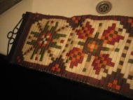 Pen klokkestreng med smijernsbeslag ca 100*18 cm stor