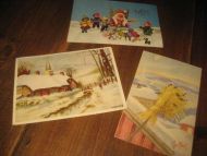 Lot med diverse postkort