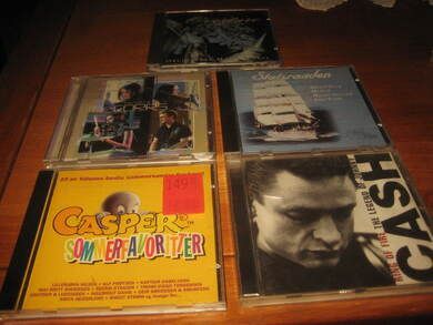 Lott med CD kassetter selges under ett Dett er pakke nr 3