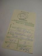 Stempel på kvitering OLDEN 12 4 72