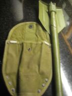 Ubrukt sammenleggbar spade fra militært overskuddsmateriell, 60-70-80 tallet. Ubrukt. 