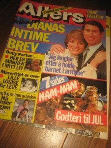 1981 nr 050 ALLERS DIANAS INTIME BREV DOLLY PARTON