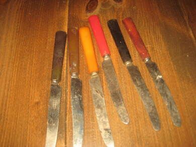 Fruktkniver fra Solingen rustfri 50 tallet