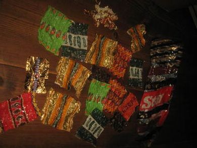 Eldre TWIST pose med innpakningspapir på sjokolade fra den tid Posen er litt skada i bunn Selges under ett 80 tallet?