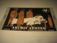 ARCHIV APOTEK K&oslash;benhavn
