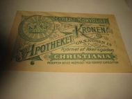 Apotheket KRONEN CHRISTIANIA 1908