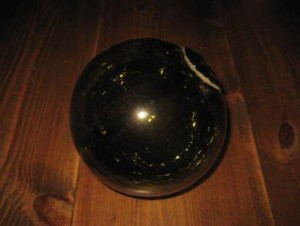 Meget stor kavlkule uten seis brukt ved garnfiske i gamle dager Ca 13 cm i diameter