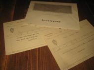 Lot med diverse fra Telegrafverket 40 tallet