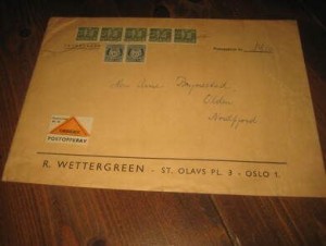 Oppkravsbrev fra Wettergreen Oslo 60 tallet