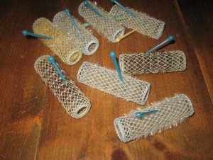 Lott med gamle hårruller fra 70 tallet Dette er pakke nr 4