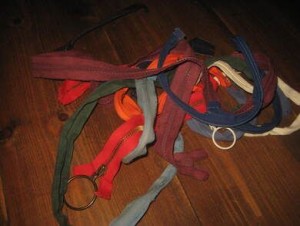 Lott med eldre glidlås selges under ett Dette er pakke nr 1