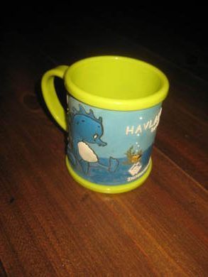 Reklamekrus i hardplast fra Sparebanken Møre HAVLANDET