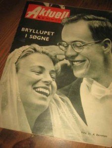 1959 nr 037 AKTUELL BRULLUPPET I S&Oslash;GNE